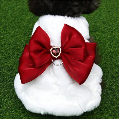 Ensemble Manteau Doux pour Chien « Sois ma Valentine » | Tenue pour Chien pour la Saint-Valentin