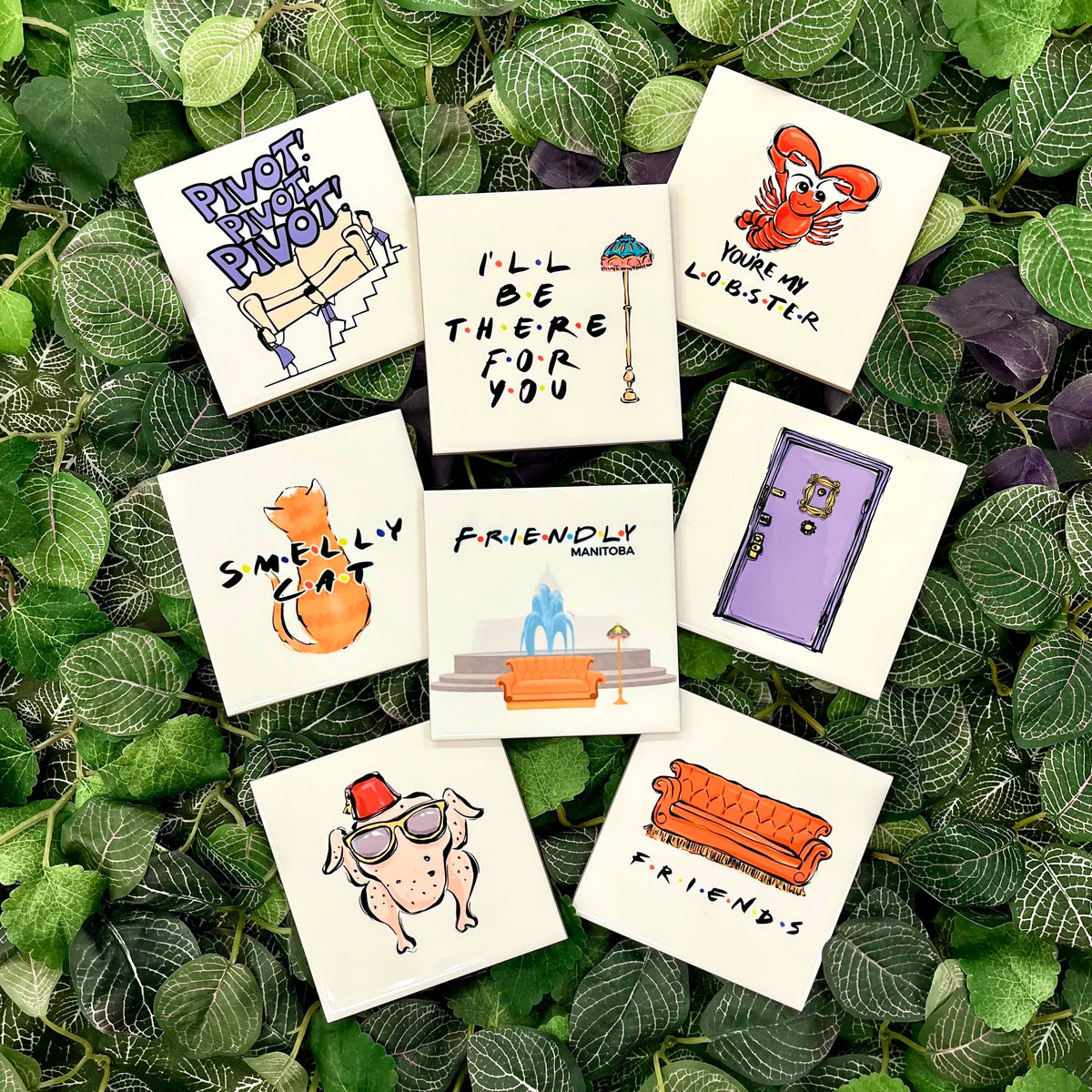 Friends Cartoon Graphic Coaster