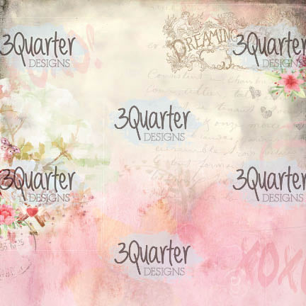 3Quarter Designs - Bloc de Papiers 6" X 6" - Toujours à Vous