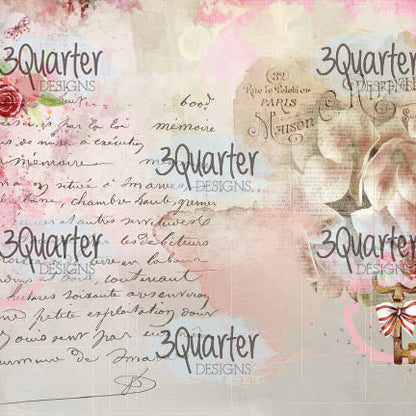 3Quarter Designs - Bloc de Papiers 6" X 6" - Toujours à Vous