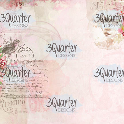 3Quarter Designs - Bloc de Papiers 6" X 6" - Toujours à Vous
