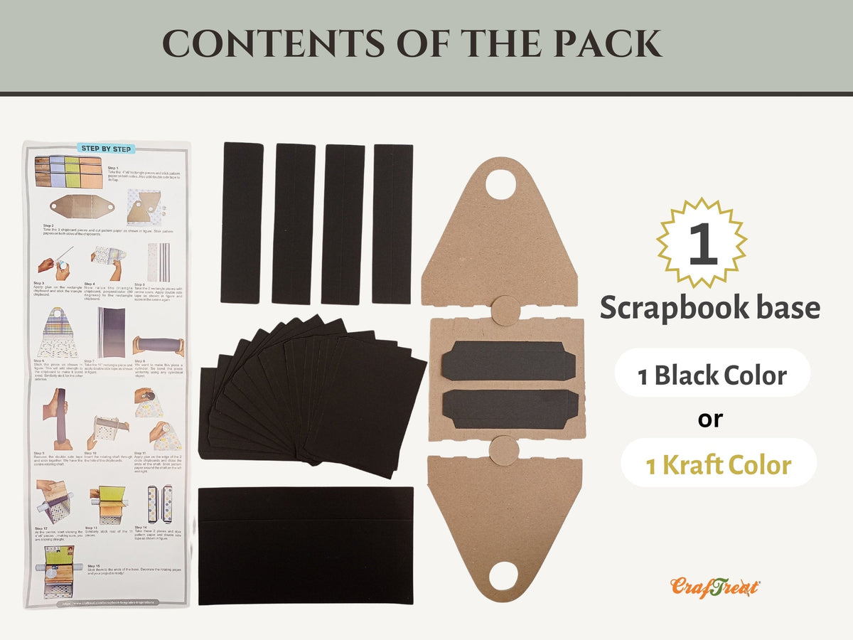 CrafTreat Scrapbook Blanks - Rolodex - Couleur Kraft
