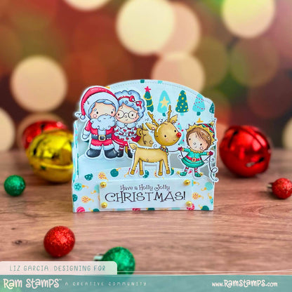 Tampon transparent lutin joyeux Holly 32664
