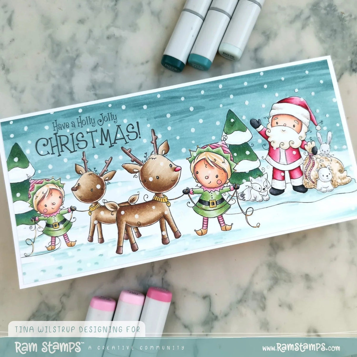 Tampon transparent lutin joyeux Holly 32664