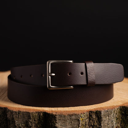 The Long Haul Belt - Brown Classic 100% Full-Grain Leather Belt