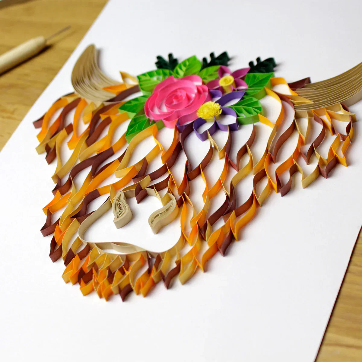 Kit de gabarits de quilling Vache écossaise