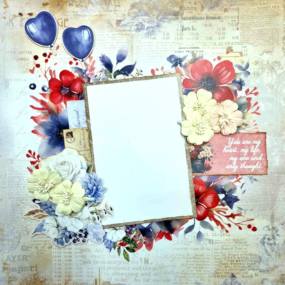 Collection de scrapbooking 3Quarter Designs Love You 30x30 cm