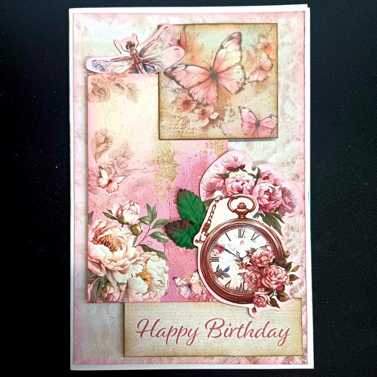 Pochette de 6 cartes 3Quarter Designs Pivoines épanouies 15,2 x 10,2 cm