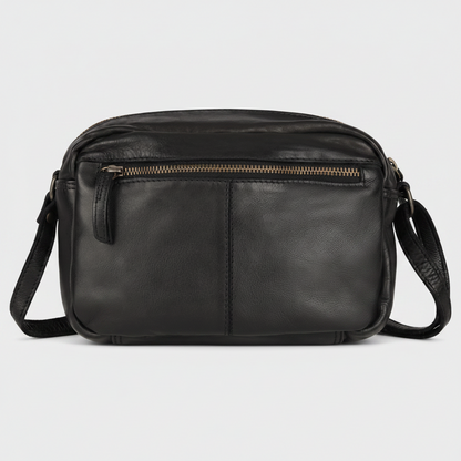 MET Premium Leather Crossbody Bag. Compact Utility Explorer