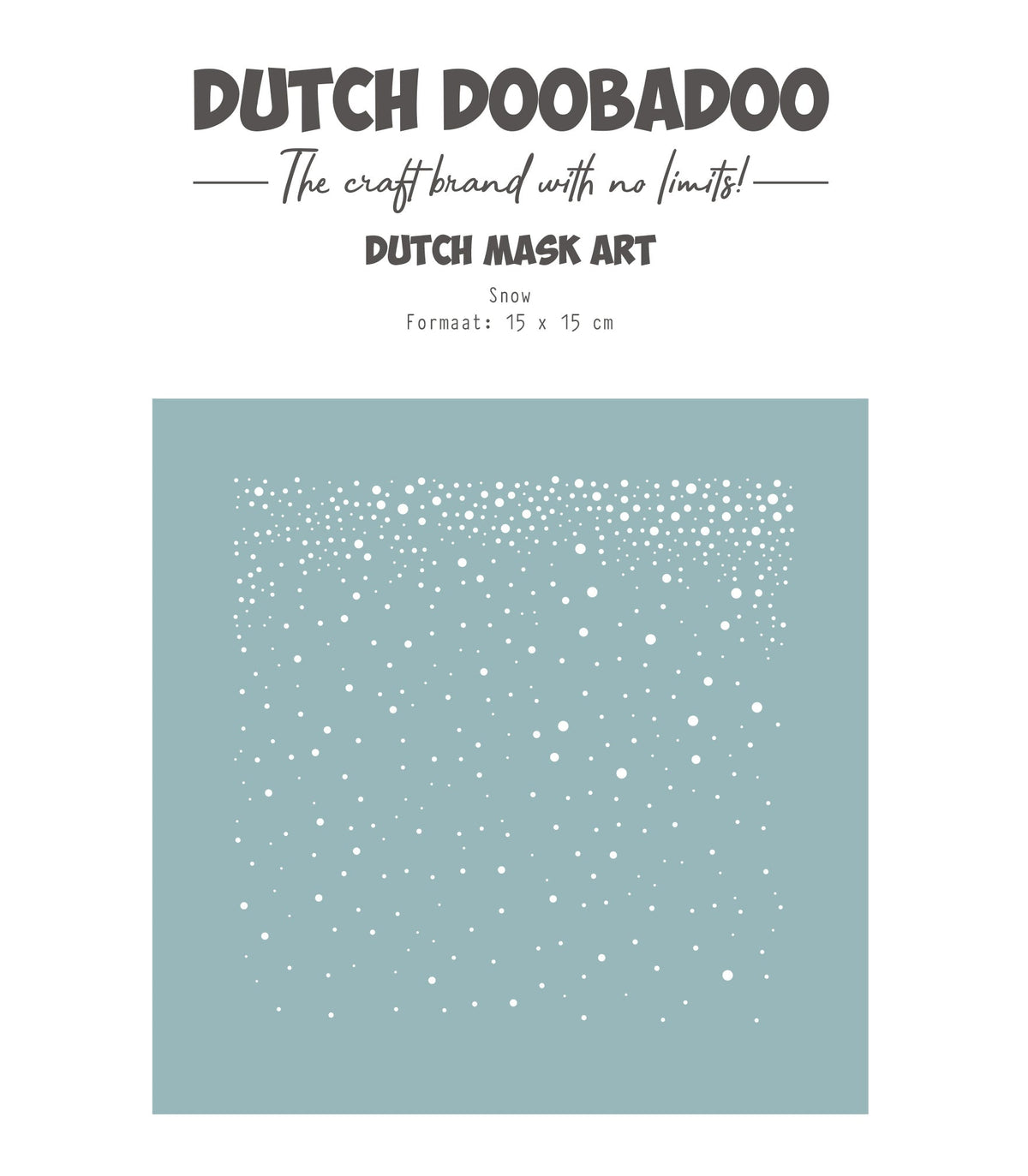 Dutch Doobadoo DDBD Dutch Mask Art 15 X 15 cm Neige