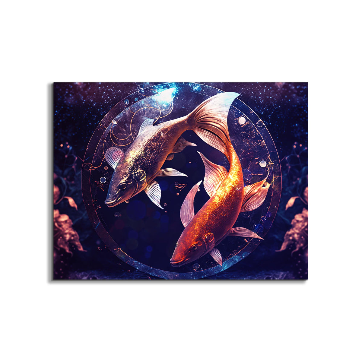 Canvas Print -Zodiac Pisces Fish Symbol-Wall Art