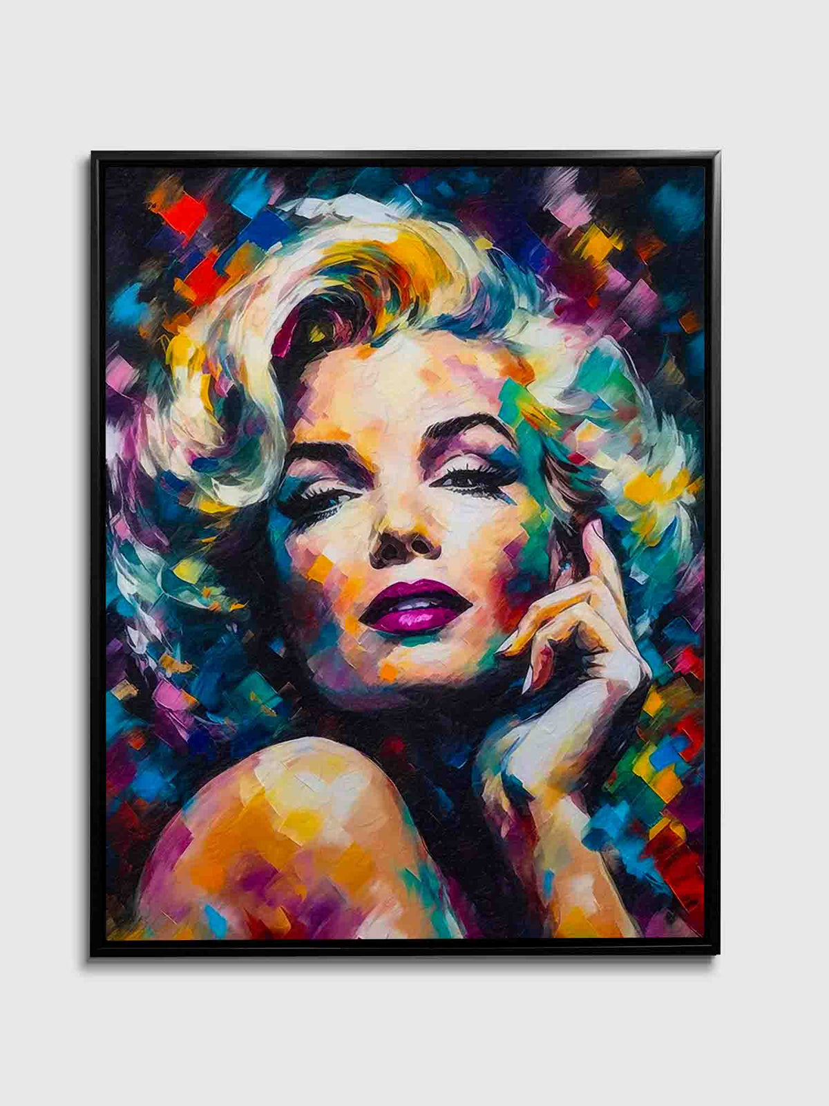 Marilyn Canvas-Wall decor -Fine Art-Gold varnish