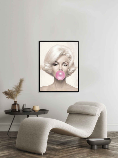 Marilyn in pink-Wall art decor