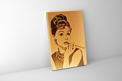 Wall Art Audrey in Sepia-Fine Art