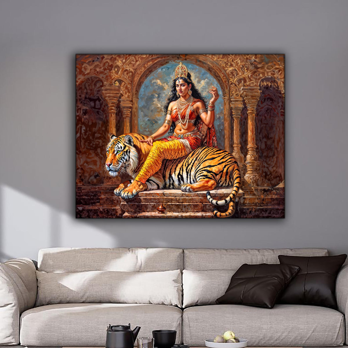 Wall Art -Parvati Canvas Print -Indian Art