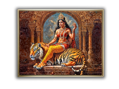 Wall Art -Parvati Canvas Print -Indian Art