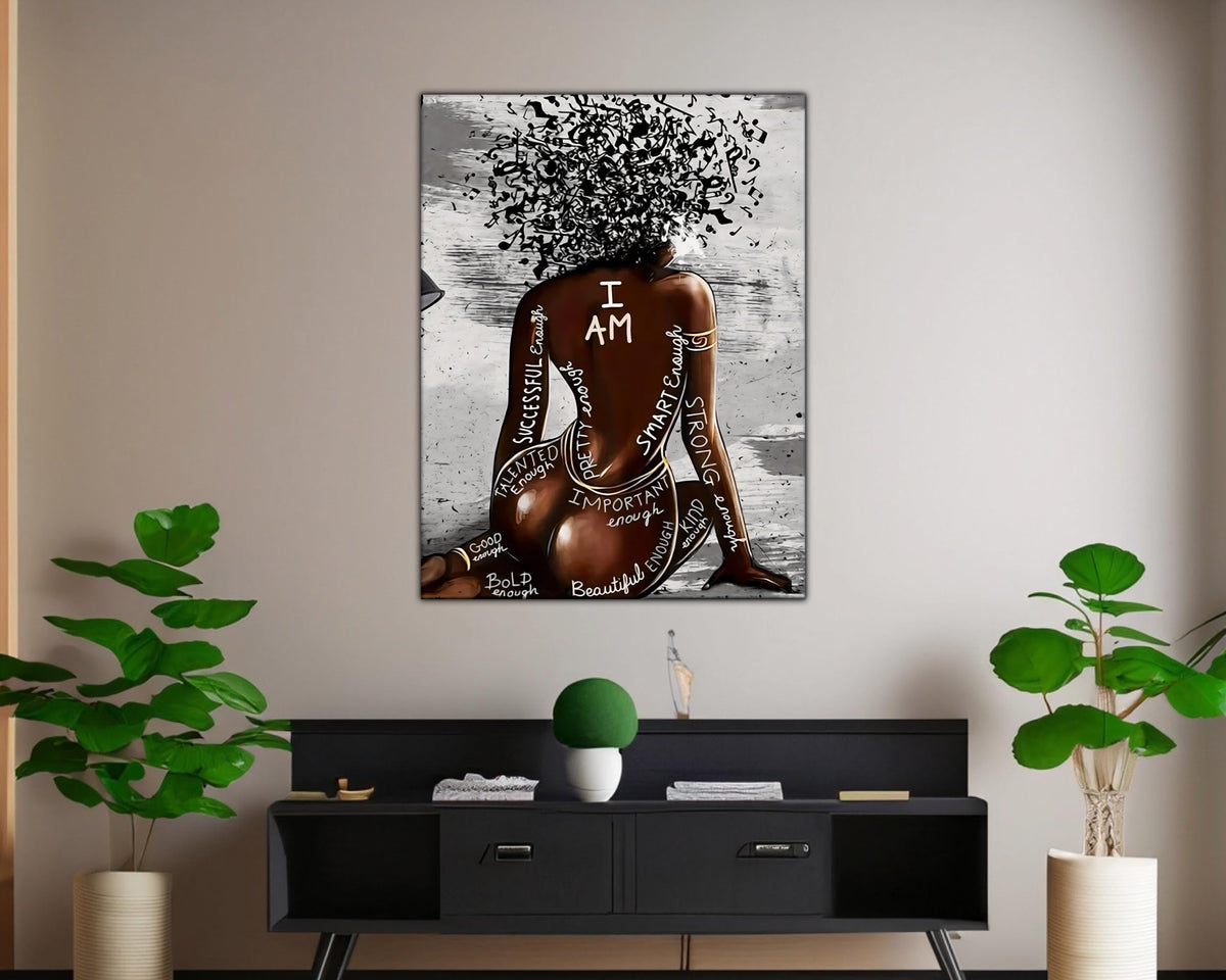 Wall Art-I AM-Canvas Printed