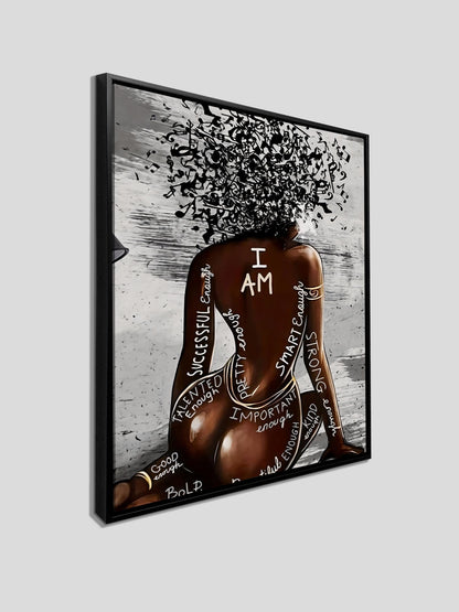 Wall Art-I AM-Canvas Printed
