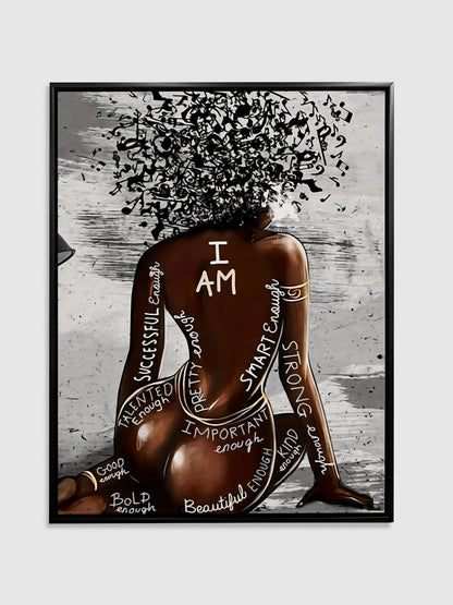 Wall Art-I AM-Canvas Printed