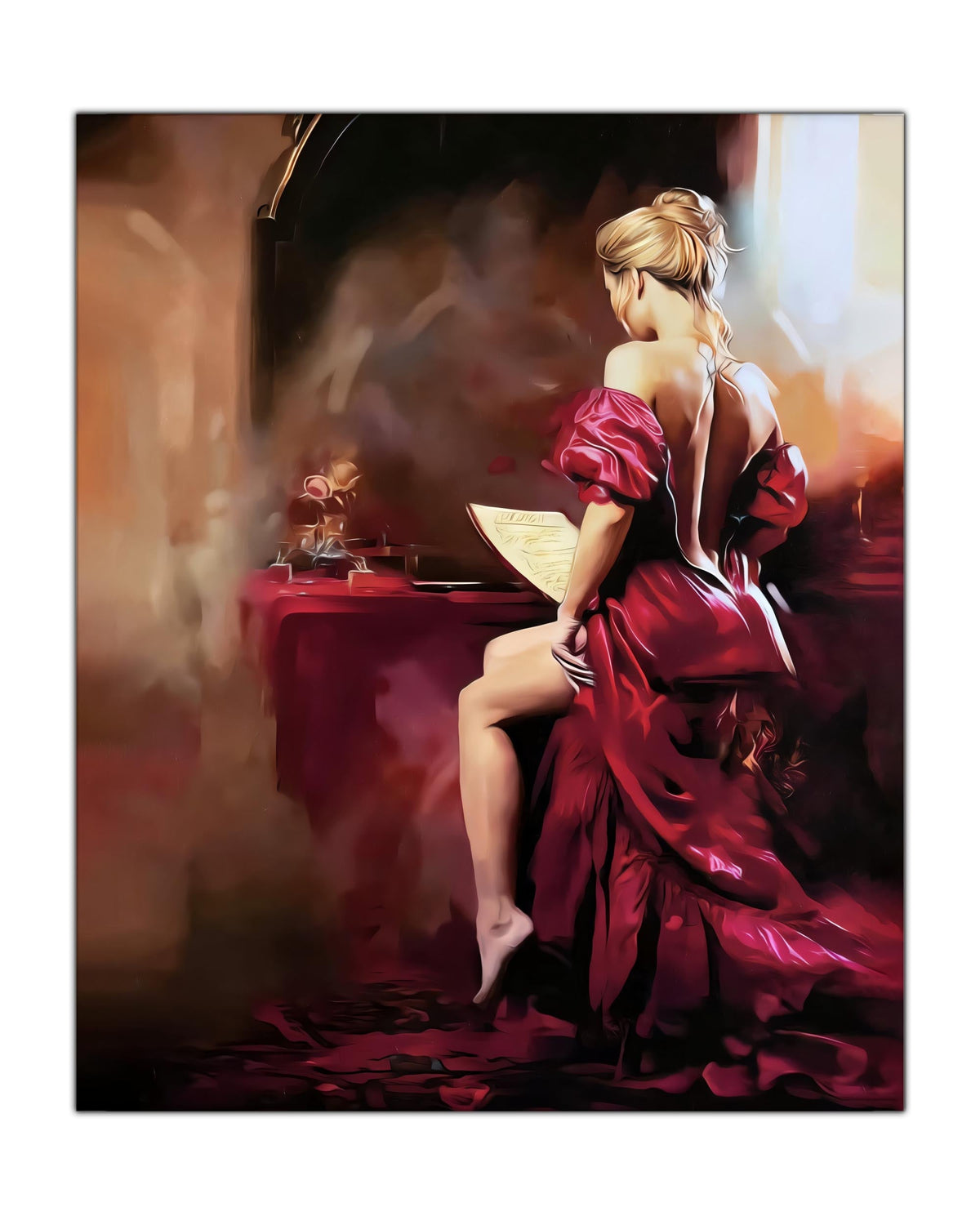 Wall Art-Preparing for the Performance. Fine art-Atwork