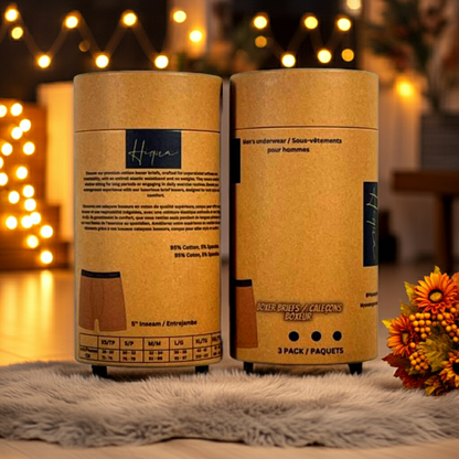 Emballage cadeau homme avec 3 boxers