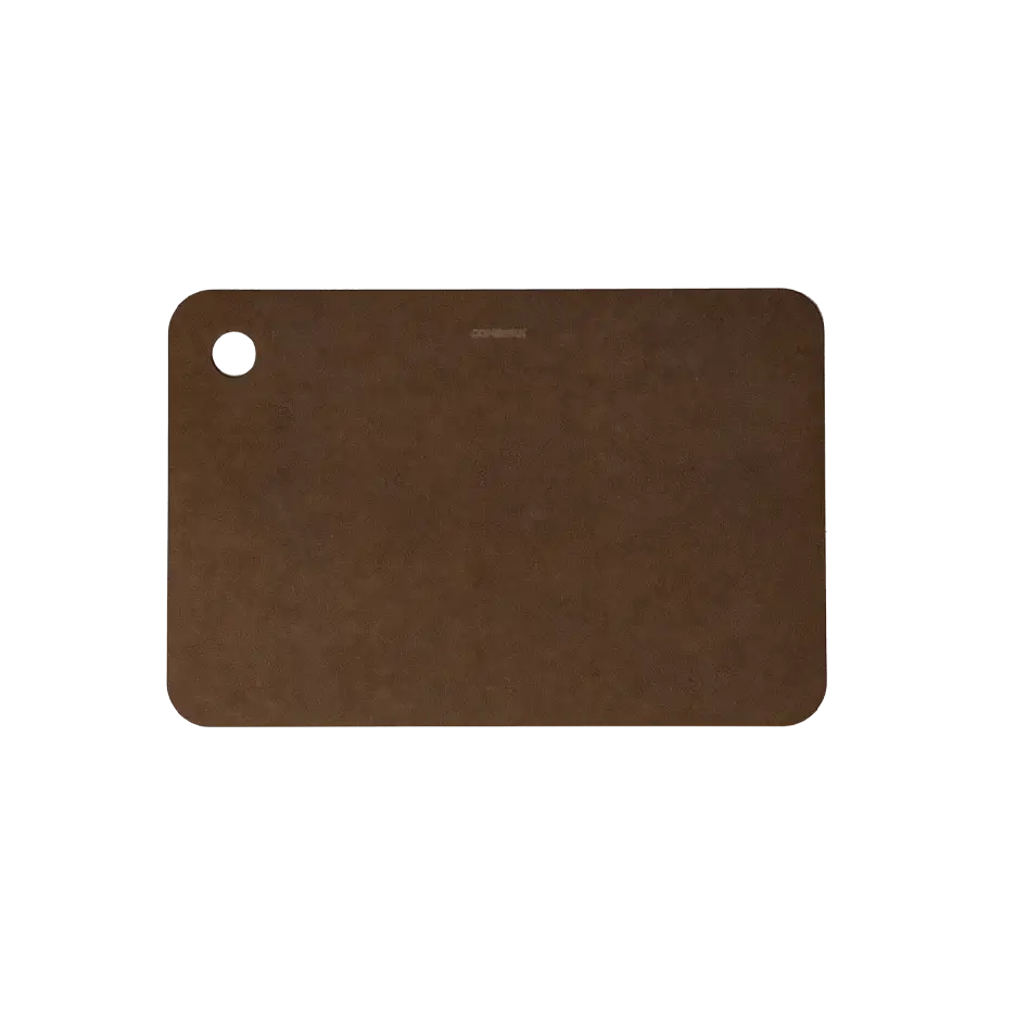 COMBEKK | Planche à découper en papier recyclé 20x30 cm Marron | Fabriquée en Hollande