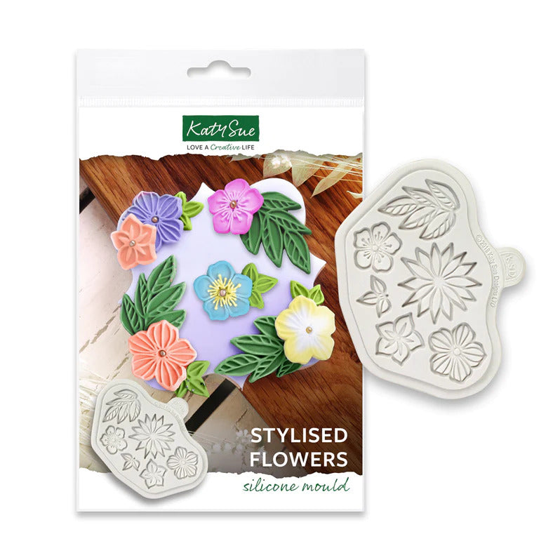 Moule en silicone Fleurs Stylisées