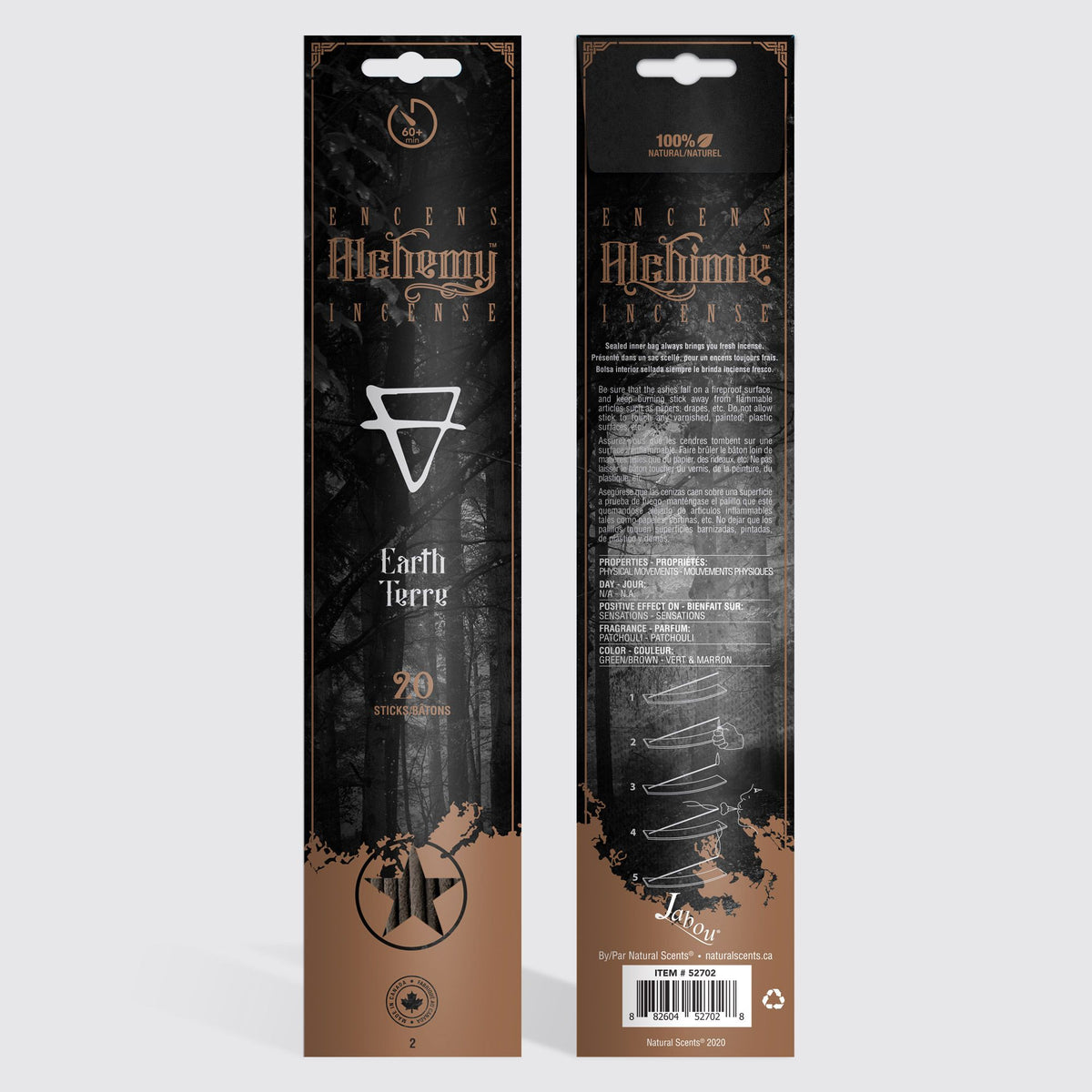 Encens Alchemy Incense® #02 Terre en bâtonnets