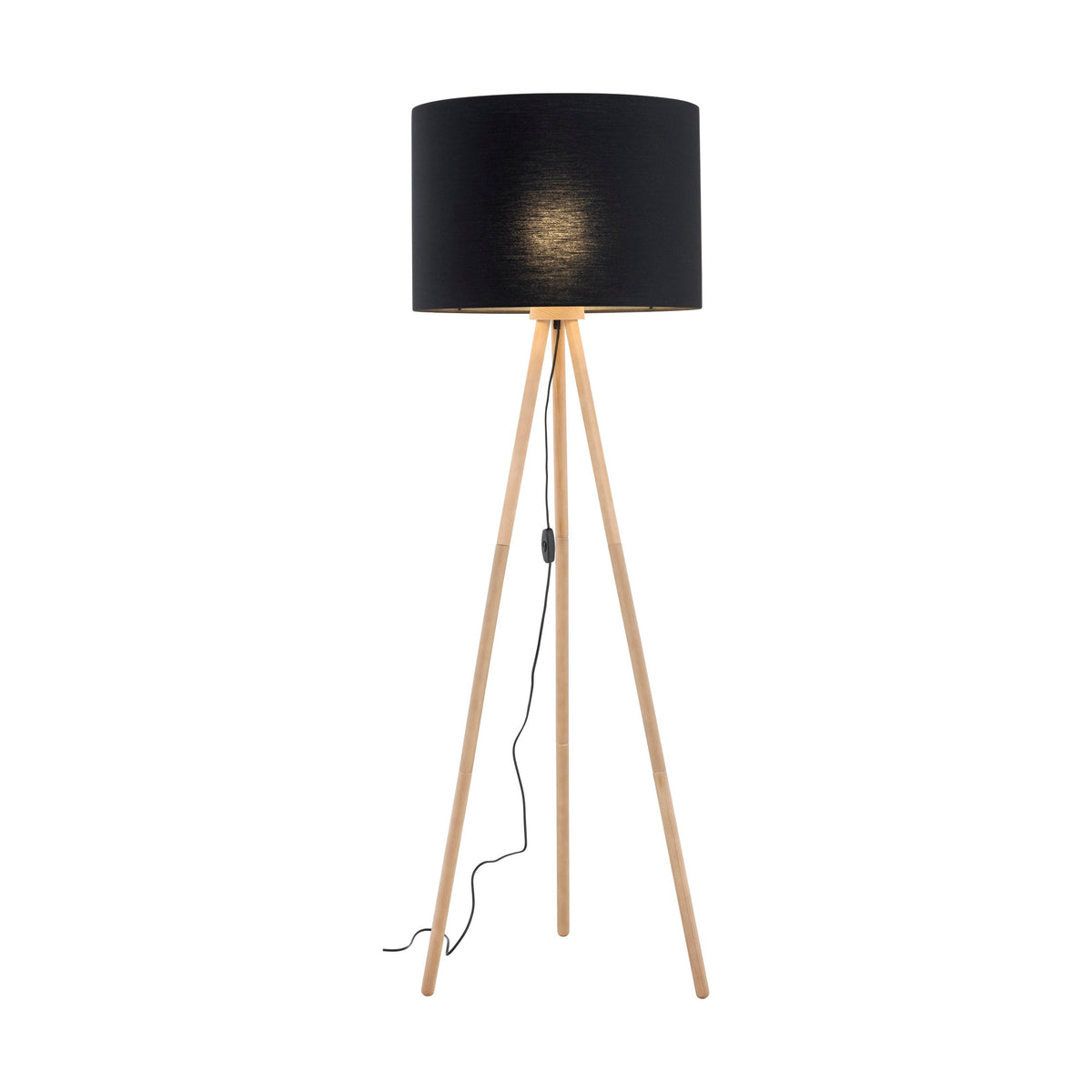 TOKYO Wood & Linen Floor Lamp for Living Room & Bedroom