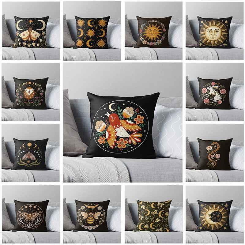 Modern Linen Pillow Cover – Minimalist Geometric Cushion Case for Home Décor