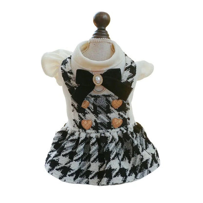 Robe pour chien Mademoiselle Tweed | Robe de mode pour animaux de compagnie