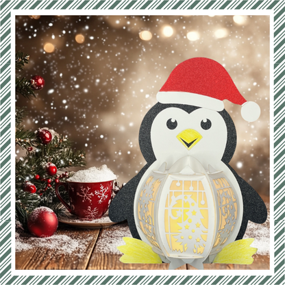 Lanternes en papier à faire soi-même CrafTreat - Pingouin