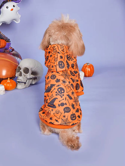 Sweat à capuche d'Halloween pour chien | Sweat à capuche effrayant pour chien