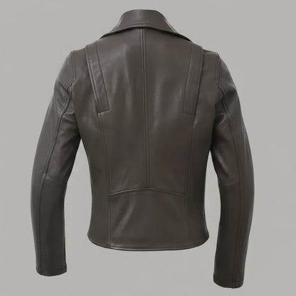 Women’s Lightweight Leather Fashion Jacket | Soft Naked Cowhide Casual Moto Style