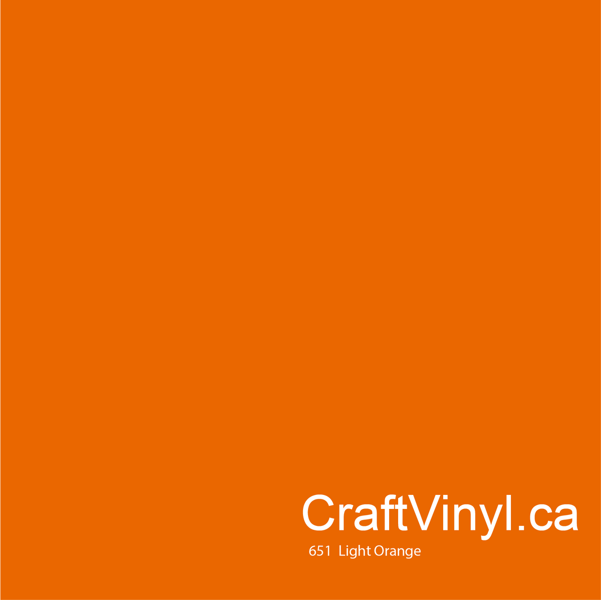 Oracal 651 Glossy Light Orange #036 sheets and rolls
