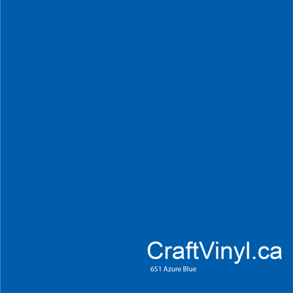 Oracal 651 Glossy Azure Blue Vinyl #052 sheets and rolls