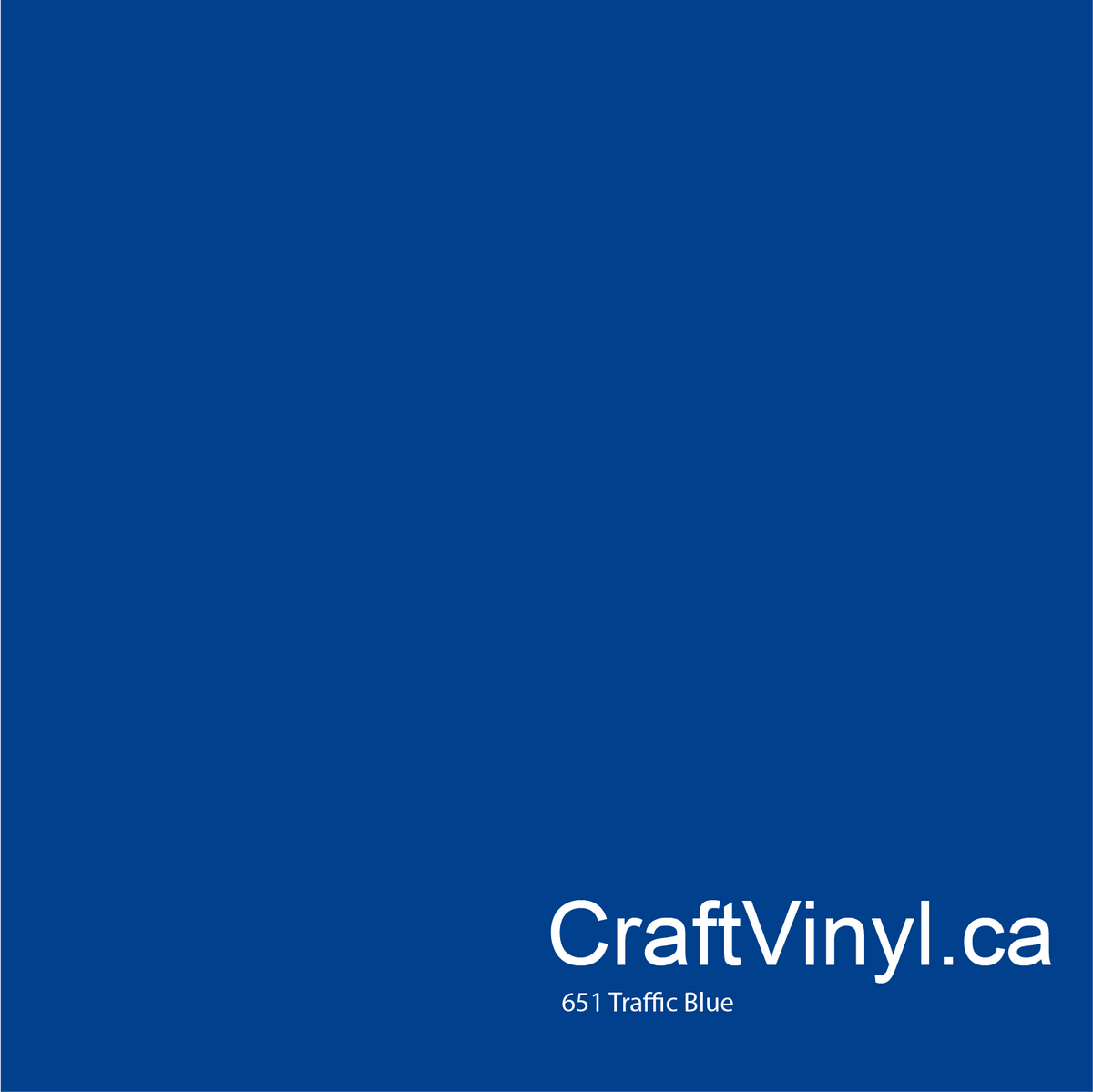 Oracal 651 Glossy Traffic Blue #057 sheets and rolls