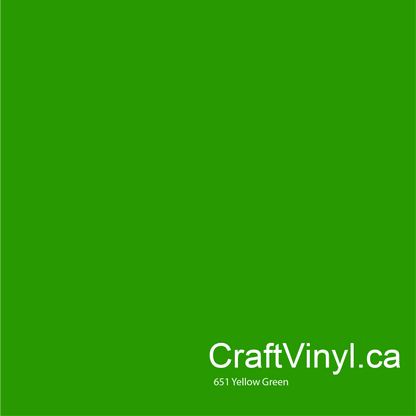 Vinyle Oracal 651 brillant jaune-vert #064