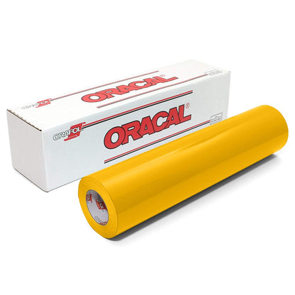 Oracal 651 Glossy Yellow #021 sheets and rolls