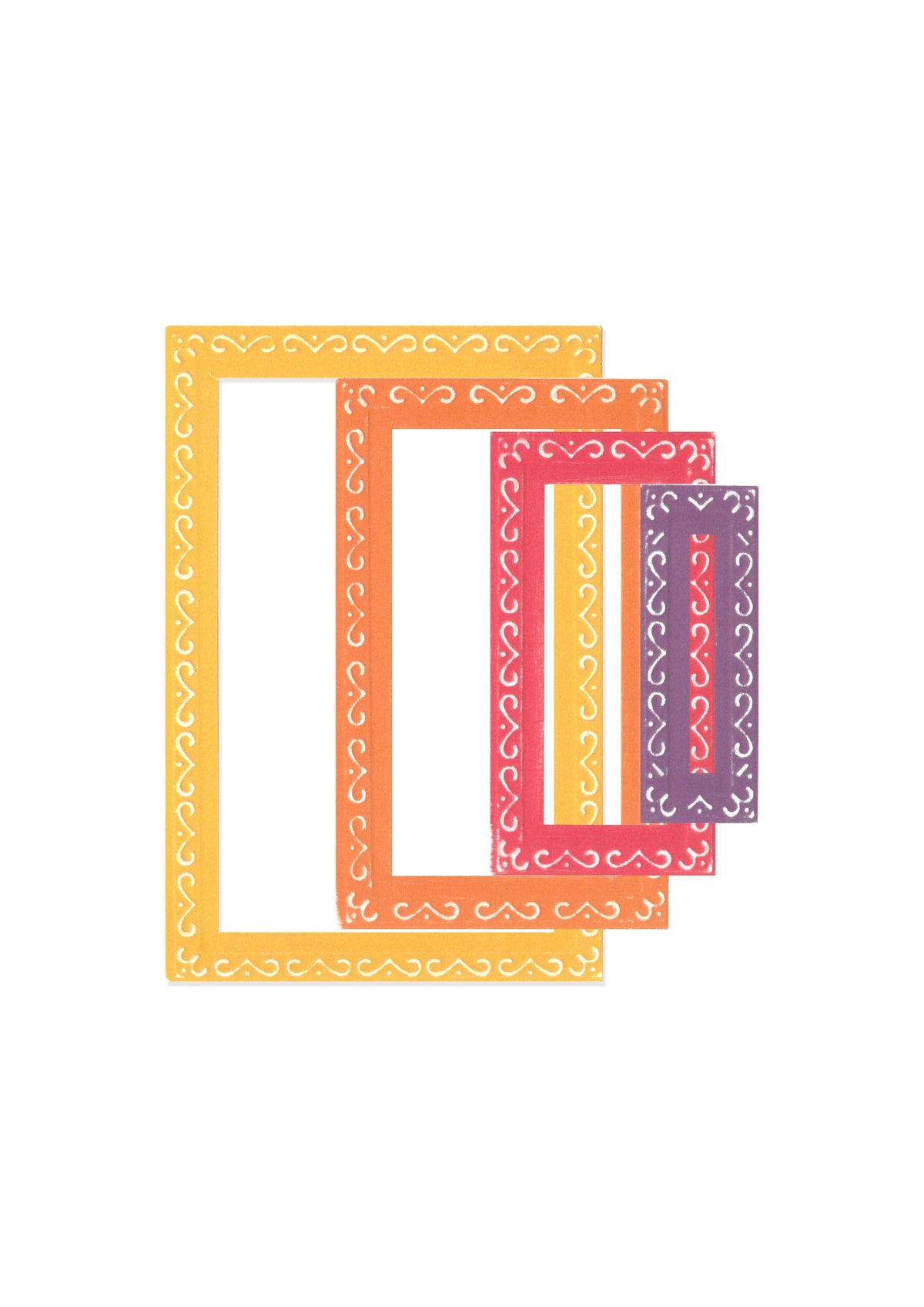 Sizzix Framelits Die Set 9 pièces Fanciful Framelits Renee Deco Rectangles par Stacey