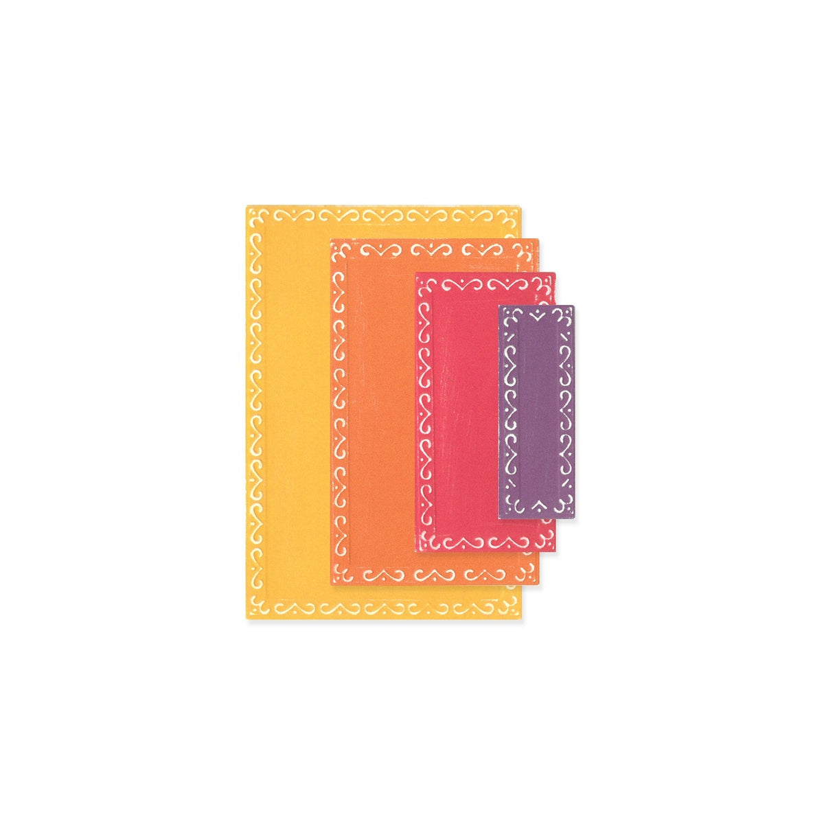 Sizzix Framelits Die Set 9 pièces Fanciful Framelits Renee Deco Rectangles par Stacey