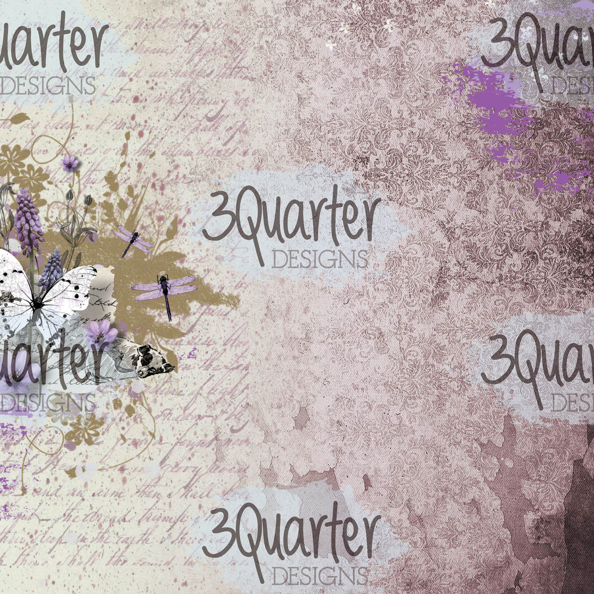 3Quarter Designs - Améthyste Enchantée - Bloc de papier 6 x 6