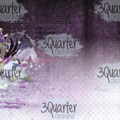 3Quarter Designs - Améthyste Enchantée - Bloc de papier 6 x 6