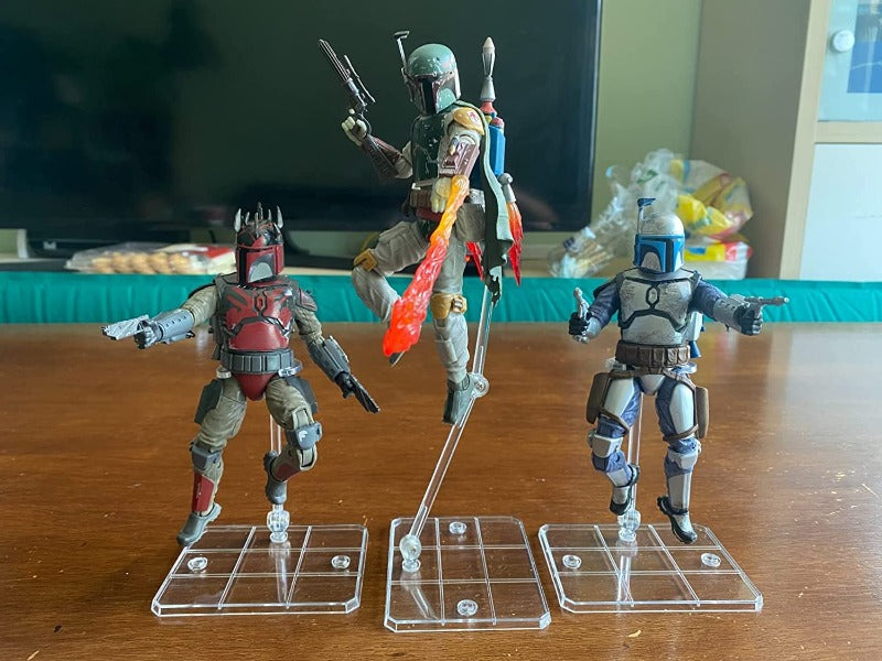 EVORETRO Articulated Plastic Stands for 3.75 and 6 Inches Action Figure