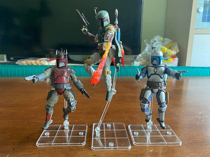 EVORETRO Articulated Plastic Stands for 3.75 and 6 Inches Action Figure