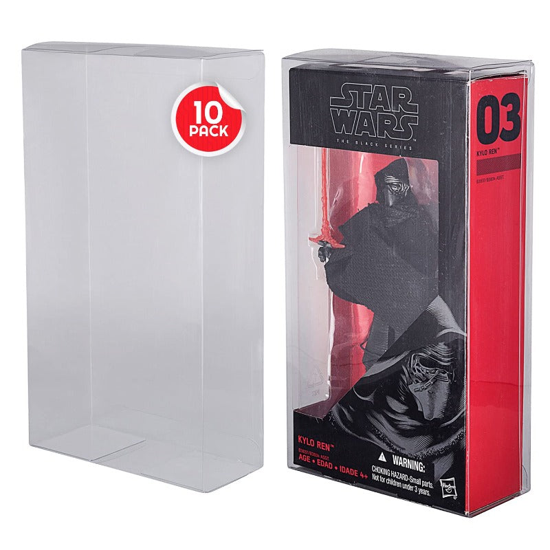 Star Wars The Black Series 6" ROUGE Le Réveil de la Force (Boîte Noire) - Protections EVORETRO PET - Lot de 10