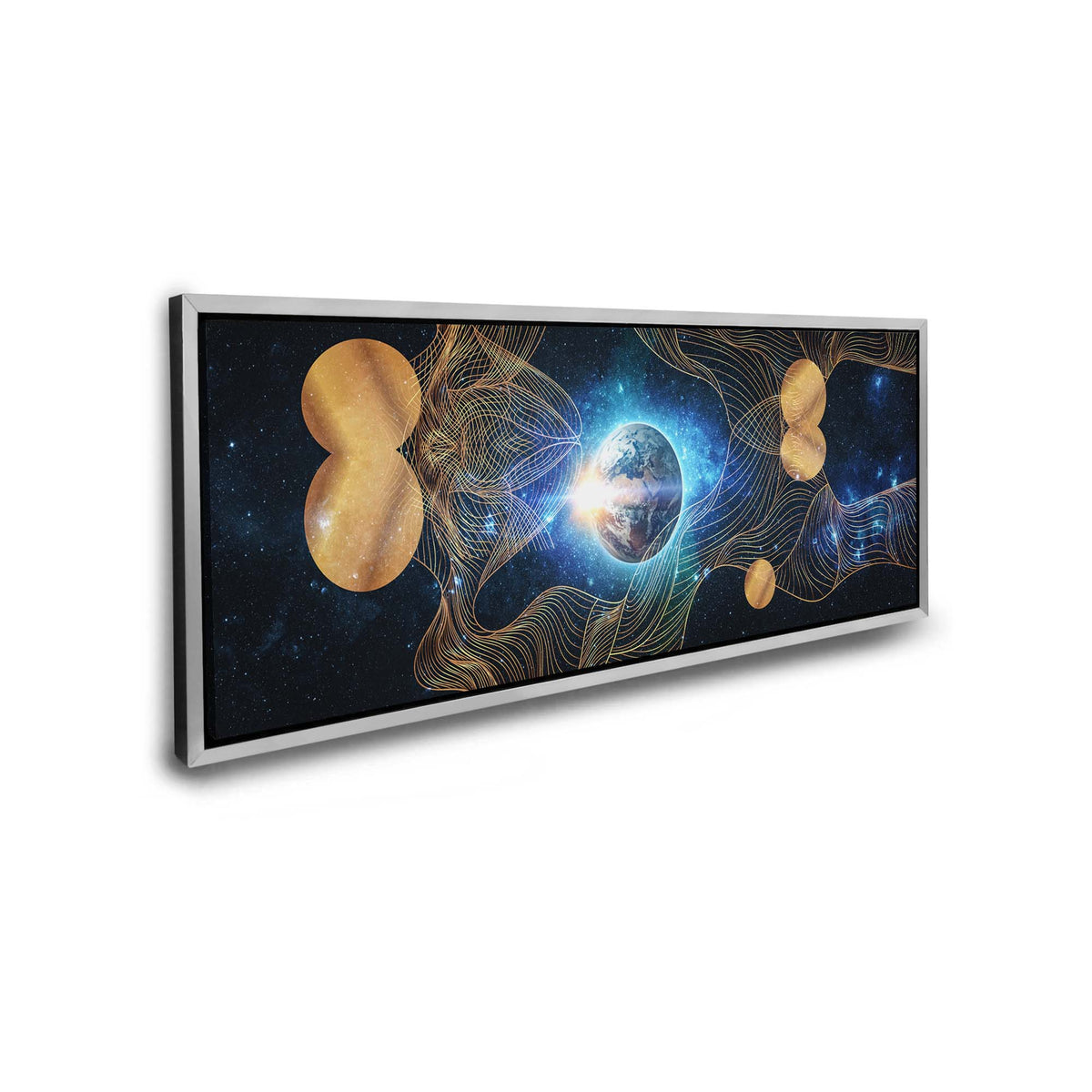 Canvas Print-Abstract Earth Composition-Gold varnish-Wall art