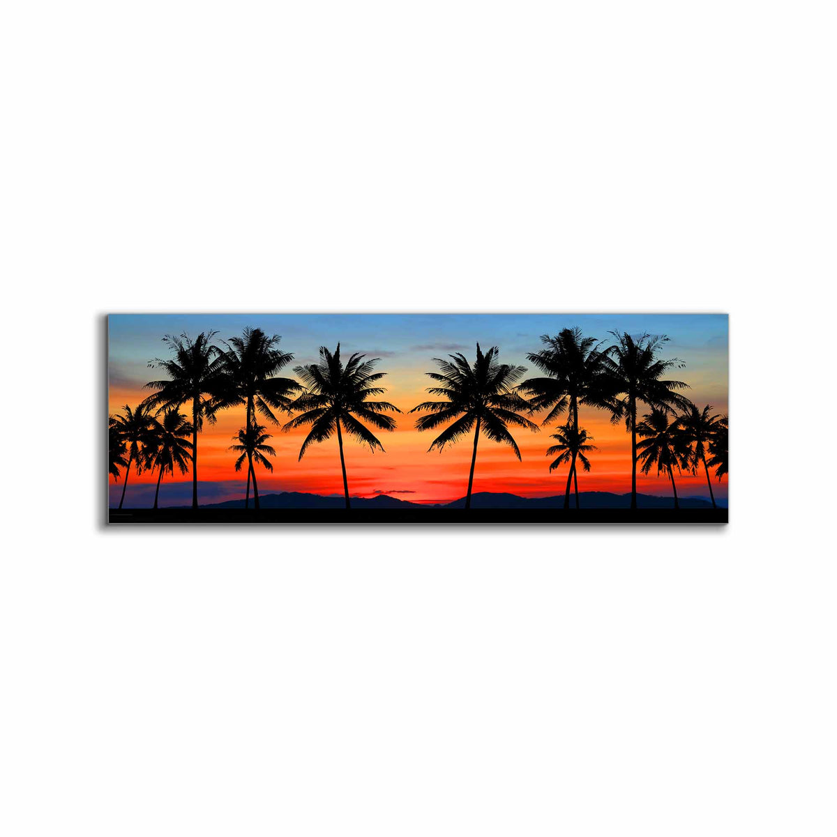 Impression sur toile - Coucher de soleil hawaïen - Décoration murale