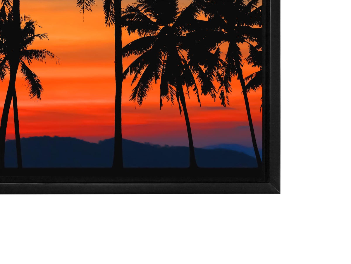 Impression sur toile - Coucher de soleil hawaïen - Décoration murale