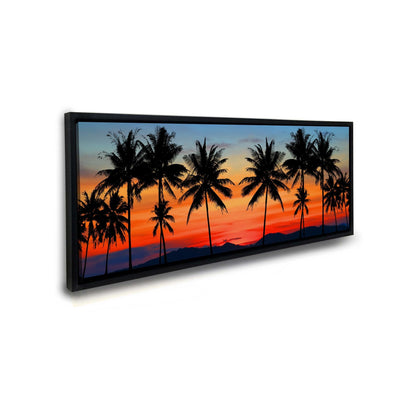 Impression sur toile - Coucher de soleil hawaïen - Décoration murale